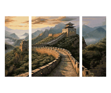 Preview: Schipper 609260934 MNZ - Die Chinesische Mauer, Triptychon, Malen nach Zahlen,