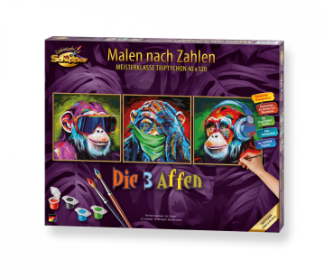 Schipper 609470859 MNZ - Die 3 Affen (Triptychon)