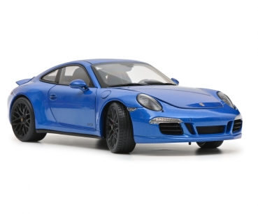 Schuco 450039700 - 1:18 Porsche 911 Carrera GTS Coupé (991.1), saphir blau metallic