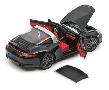 Preview: Schuco 450039900 - 1:18 Porsche 911 Carrera 4 GTS Targa schwarz