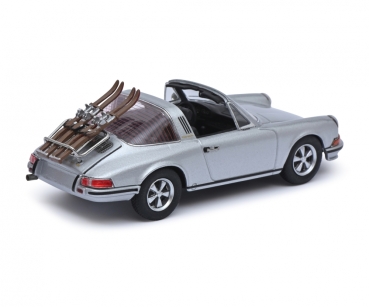 Schuco 450367800 – 1:43 Porsche 911 Targa mit Ski, limitiert