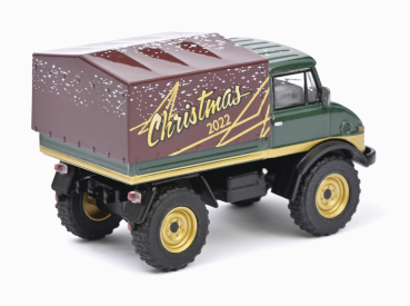 Schuco 452036300 -  1:64 Mercedes Unimog U406 "Christmas 2022", limitierte Weihnachtsedition