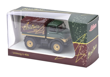 Schuco 452036300 -  1:64 Mercedes Unimog U406 "Christmas 2022", limitierte Weihnachtsedition