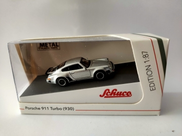 Schuco 452656200 - 1:87 Porsche 911 (930), silber