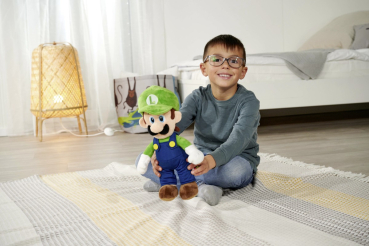 Simba 109231011 Super Mario -  Luigi Plüsch, ca. 30 cm