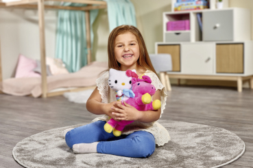 Simba 109281007 - Hello Kitty Einhorn Konturplüsch 25cm