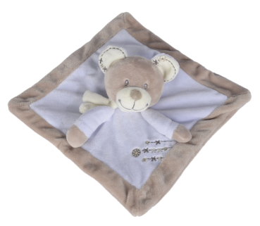 Preview: Nicotoy 6305793529 - Baby Schmusetuch Cuddles, 4-fach sortiert