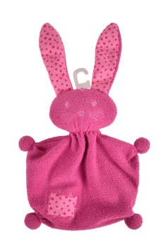 Lief! 6305881106 - Schmusetuch Hase, pink, ca. 21cm