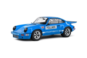 Solido 421186384 - 1:18 Porsche 911 IROC Riverside #4 Follmer 1974 blau