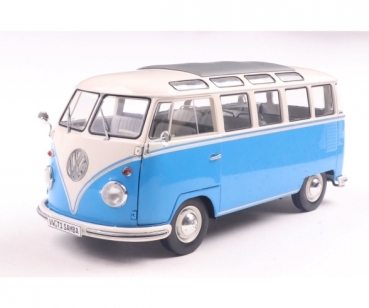Solido 421186462 - 1:18 VW T1 Samba 21 WINDOWS  blau/weiß 1962