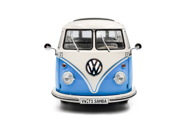 Solido 421186462 - 1:18 VW T1 Samba 21 WINDOWS  blau/weiß 1962