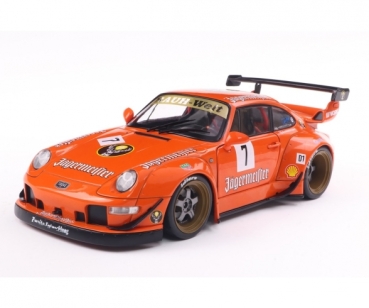 Solido 421186493 - 1:18 RWB BODYKIT JÄGERMEISTER orange