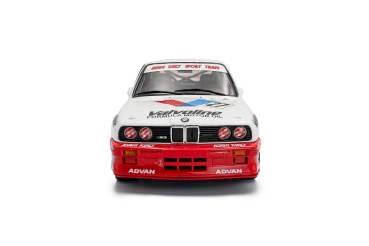 Solido 421186546 - 1:18 BMW E30 M3 JTCC – 1986, #27 KAWAMOTO /REID weiß