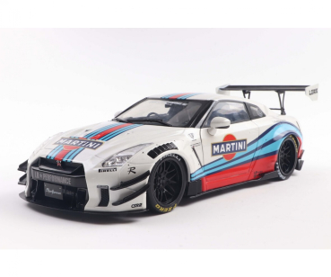 Solido 421186563 - 1:18 Nissan GT-R W/LIBERTY Martini weiß