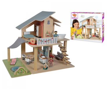 Eichhorn 100002505 - Puppenhaus mit Möbeln