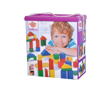 Eichhorn 100010171 - bunte Holzbausteine