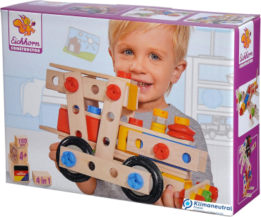 Eichhorn 100039027 - Constructor, große Lok 4 in 1 (neue Version)