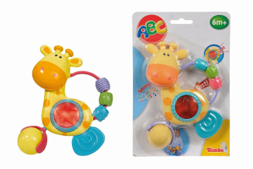 Simba 104014637 – ABC Licht und Musik Rassel