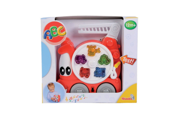 Simba 104015136 – ABC Feuerwehrauto mit Griff