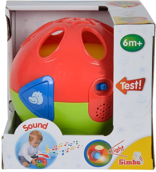 Simba 104018164 – ABC Krabbelball mit Licht & Sound