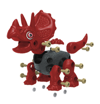 Simba 104342504 - Dinosaurier zum Zusammenbauen, 3-sortiert
