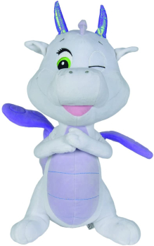 Simba 105959966 - Safiras Plüsch Drache Aronas weiß, ca. 50 cm
