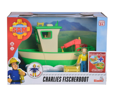Simba 109251074 - Sam Charlies Fischerboot mit Figur