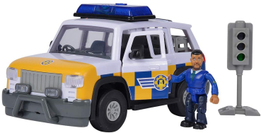 Simba 109251096 - Sam Polizeiauto 4x4 mit Figur Polizist Malcolm