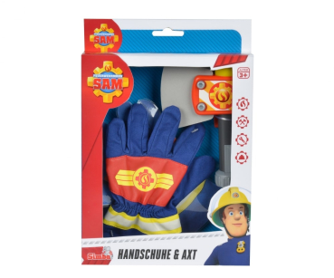 Simba 109252105 - Sam Feuerwehr Handschuhe und Axt