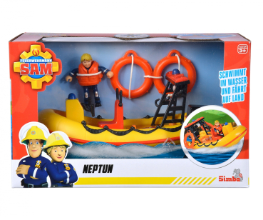 Simba 109252571 - Sam Neptune, Boot mit Figur