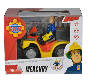 Simba 109257657 - Sam, Mercury-Quad mit Figur