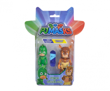 Simba 109402417 - PJ Masks Figuren Set Gecko + Gürtel-Till