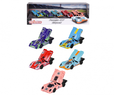 Majorette 212053171 SM1 - Porsche 917 Giftpack mit 5 Porsche