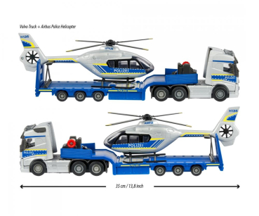 Preview: Majorette 213716000 - Volvo Truck + Airbus Police