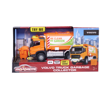 Majorette 213743000 - Volvo Truck Garbage Collector