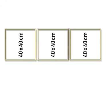 Schipper 605150706 - Alurahmen Triptychon 40 x 120 cm
