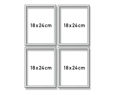 Schipper 605290764 - Alurahmen Quattro Silber 18x24 cm