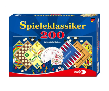 NORIS 606111687 - Spieleklassiker 200 Spielemöglichkeiten