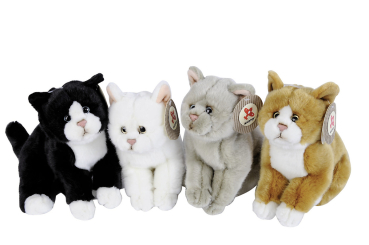 Nicotoy 6305830214 - Plüschkatze grau ca. 30 cm