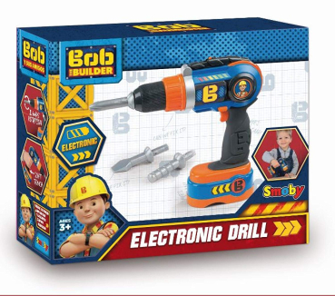 Smoby 360130 - Bob der Baumeister, Akkuschrauber elektrisch