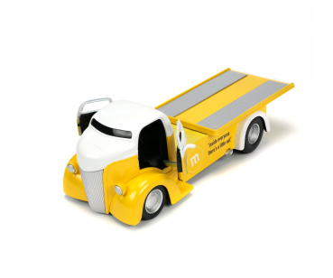 Preview: Jada 253255066 - 1:24 M&Ms Yellow 1947 Ford COE Flatbed