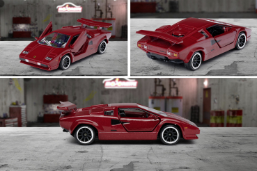 Majorette 212052010Q09 - Vintage Lamborghini Countach rot
