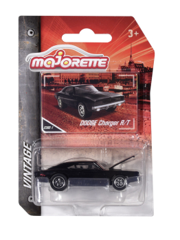 Preview: Majorette 212052010Q10 - Vintage Dodge Charger R/T, schwarz