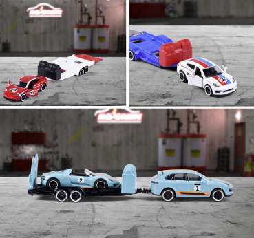 Majorette 212053112 - 1:64 Porsche Motorsport Race Trailer