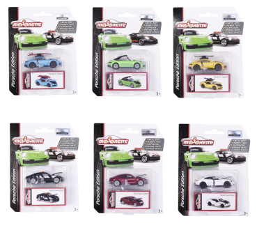 Preview: Majorette 212053153 - Porsche Deluxe Sortiment, 6-fach sortiert