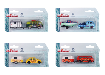 Majorette 212055007 - VW The Originals Trailer Asstortment