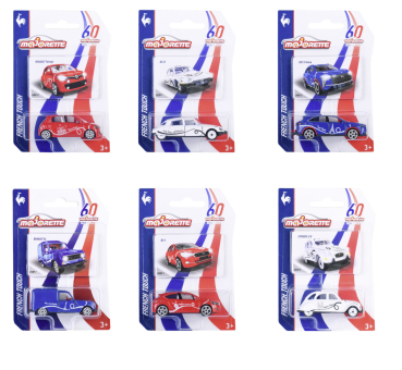 Majorette 212055011 - French Touch Premium Cars, 6-sortiert