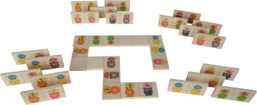 Eichhorn 100004548 - Outdoor Domino, 28 Große Spielsteine