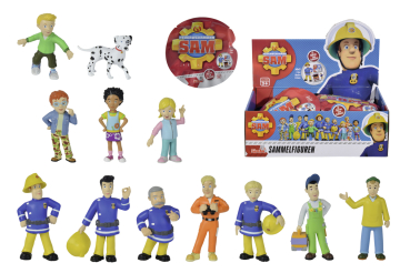 Simba 109251025 - Feuerwehrmann Sam Sammelfiguren Serie 1, 12-fach sortiert