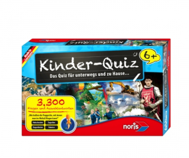 NORIS 606013596 - Kinder Quiz für schlaue Kids blau 6+ Jahre
